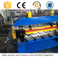 Steel roofing sheet bending machine for making roof panel